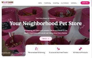 Woof Gang Bakery & Grooming Smyrna website