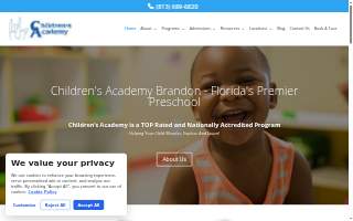 Children's Academy Brandon website