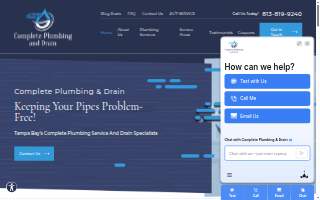 Complete Plumbing & Drain website