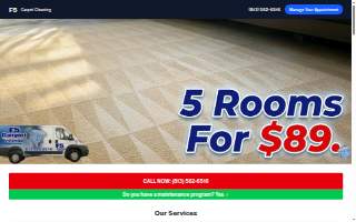 F5 Carpet Cleaning website