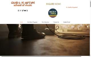 Hands In Motion Music School & Productions website