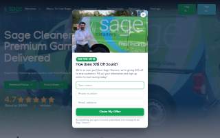 Sage Cleaners: Brandon Dry Cleaners & Laundry Service website