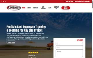 T. Disney Trucking & Grading, Inc website