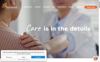 Suncoast Skin Solutions website