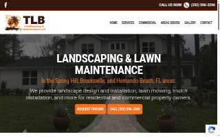 TLB Landscaping & Maintenance website