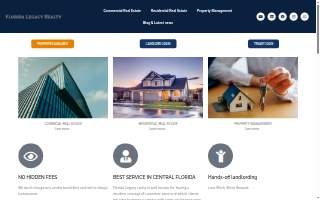 Florida Legacy Realty website