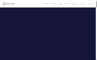 Oriente Health and Wellness website