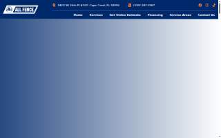 All Fence Contractors, Inc of Cape Coral website