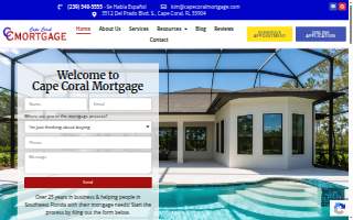 Cape Coral Mortgage website