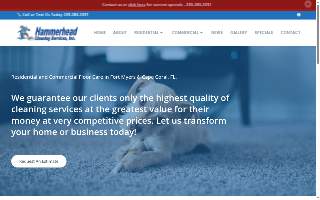 Hammerhead Cleaning Services website