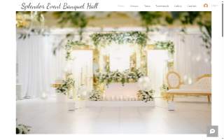 Splendor Event Banquet Hall website