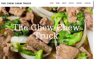 The Chew Chew Truck website