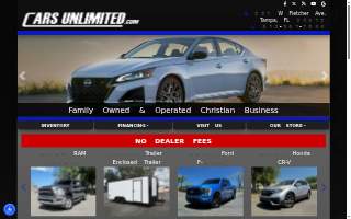 Cars Unlimited website