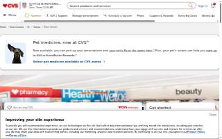 CVS Pharmacy website