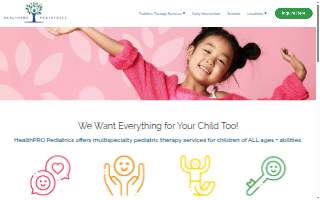 HealthPRO Pediatrics North Tampa website
