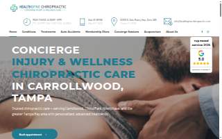 HealthSpine Chiropractic website