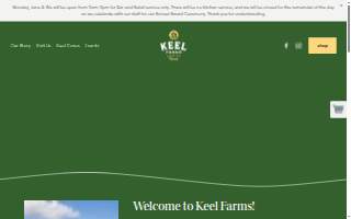 Keel Farms website