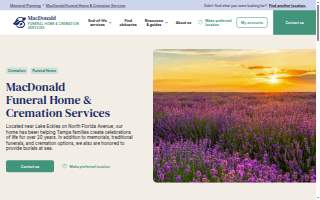 MacDonald Funeral Home & Cremation Services website