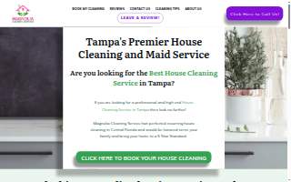 Magnolia Cleaning Service website
