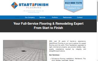 Start2Finish Flooring website