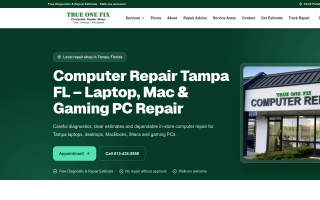 Trueonefix Computer Repair Shop website