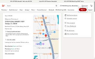 Walgreens Pharmacy website