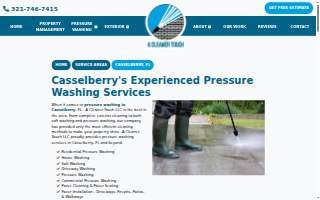 Clean Touch Services website