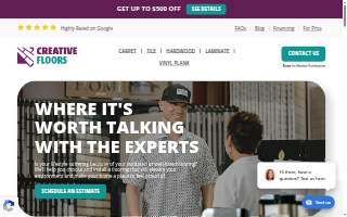 Creative Floors website