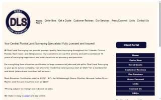 Deal Land Surveying website