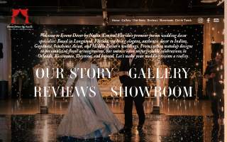 Event Décor by Nadia website