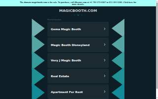 Magic Booth website