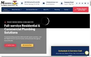 Modern Plumbing Industries, Inc. website