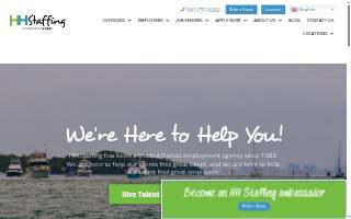 HH Staffing Services website