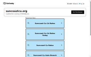Suncoast Credit Union of Wesley Chapel website