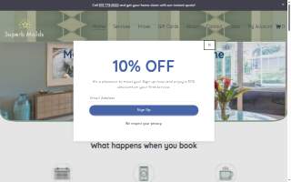 Superb Maids Tampa website