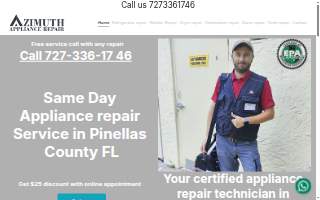 Azimuth Appliance Repair website