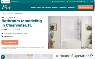 Bath Fitter of Clearwater website