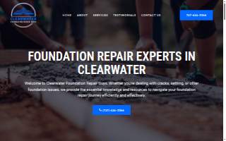 Clearwater Foundation Repair Guys website