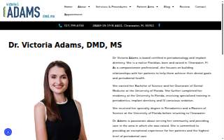 Clearwater Periodontics and Implant Dentistry - Dr. Victoria Adams website