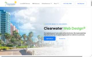 Clearwater Web Design website