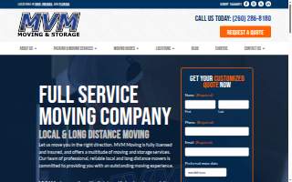 MVM Moving & Storage website