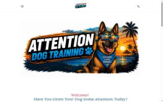 Attention Dog Training website