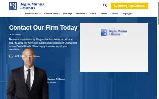 Bogin Munns & Munns Personal Injury & Car Accident Lawyers Clermont website