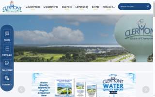 Clermont Family Eyecare website