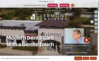Clermont Dentistry website