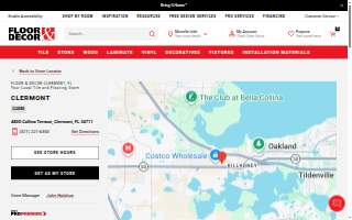 Clermont Flooring website