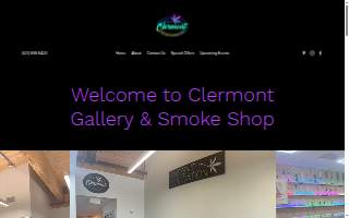 Clermont Gallery & Smoke Shop website