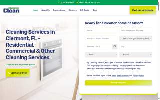 Mean To Clean | House Cleaners website