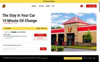 Take 5 Oil Change website