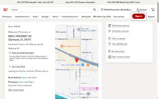 Walgreens Pharmacy website